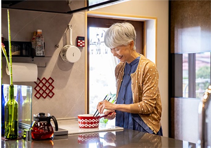 也很融入裝潢 最愛的霧面廚房